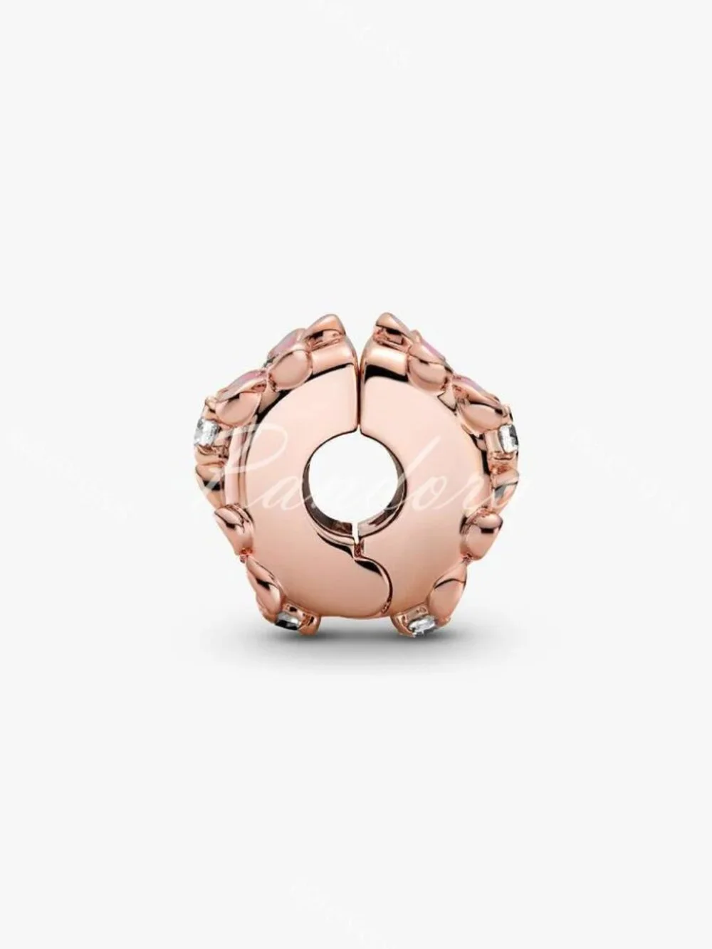 Pink Daisy Spacer Clip Charm